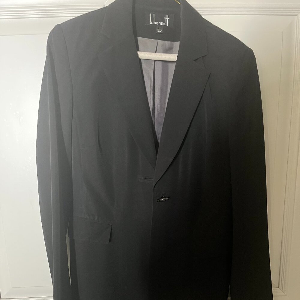 b.bennett 3/4 length Black Blazer Jacket.